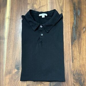 James Perse Short Sleeve Black Polo Shirt XL/4